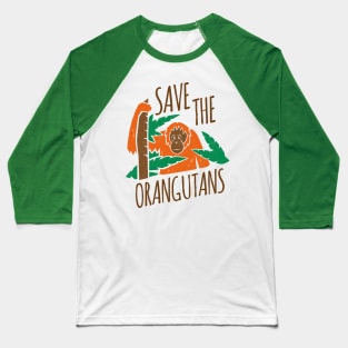 Save the Orangutans Baseball T-Shirt